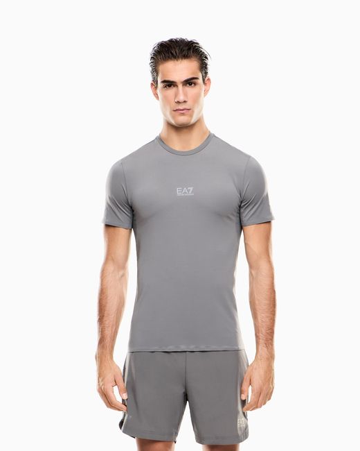 EA7 Gray Dynamic Athlete T-Shirt for men
