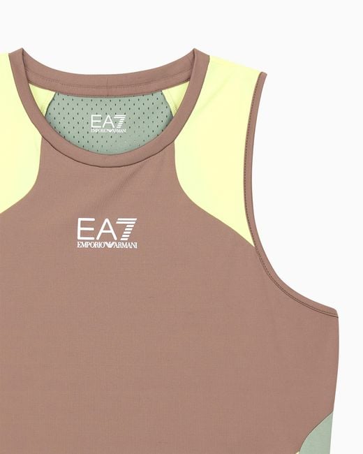 EA7 Brown Tank Tennis Pro Slim Fit