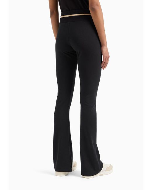 Pantaloni Core Lady In Cotone Stretch di EA7 in Black