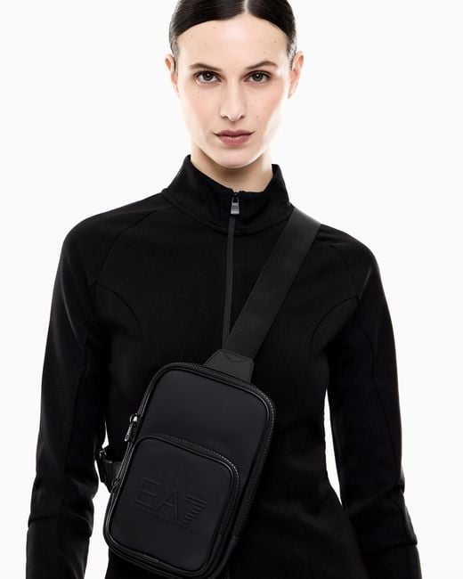 EA7 Blue Large One-Shoulder Bag