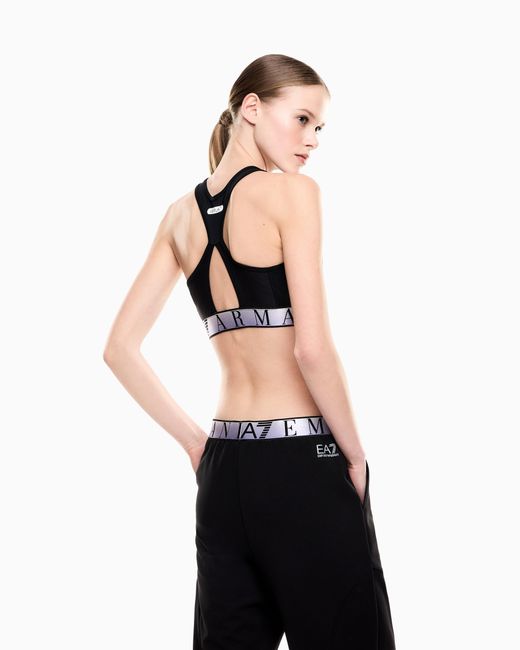 EA7 Black High-Support Sports Bra Dynamic Athlete