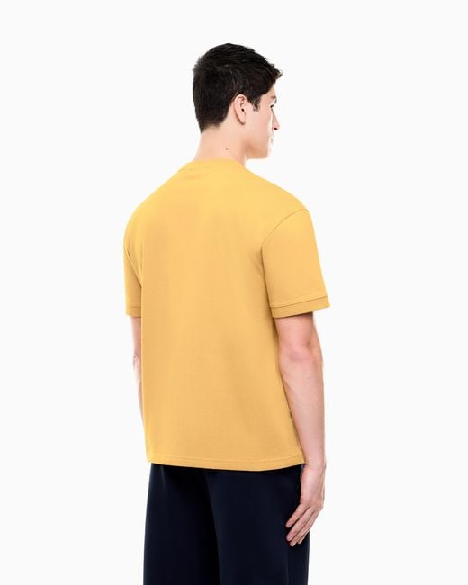 EA7 Yellow Oversized T-Shirt Logo Series for men