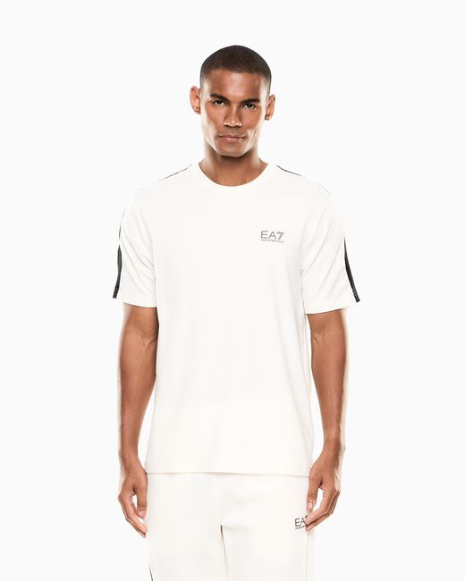 EA7 White Dynamic Athlete T-Shirt for men