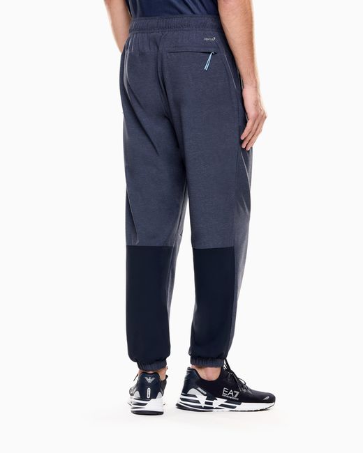 EA7 Blue Dynamic Athlete Pants for men