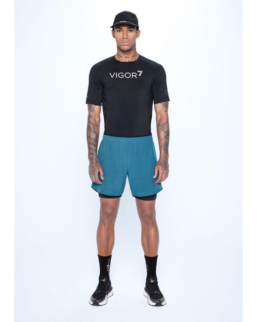 EA7 Black Dynamic Athlete T-shirt In Vigor7 Technical Fabric for men