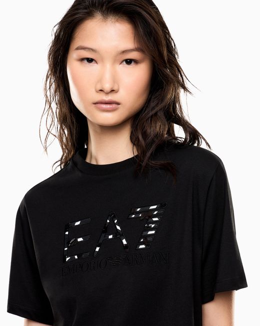 EA7 Black Logo Series Jersey T-Shirt