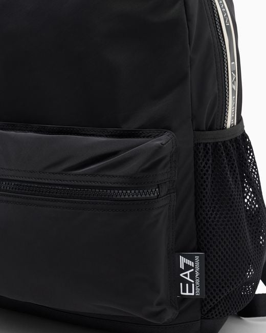 EA7 Black Backpack With A Lining
