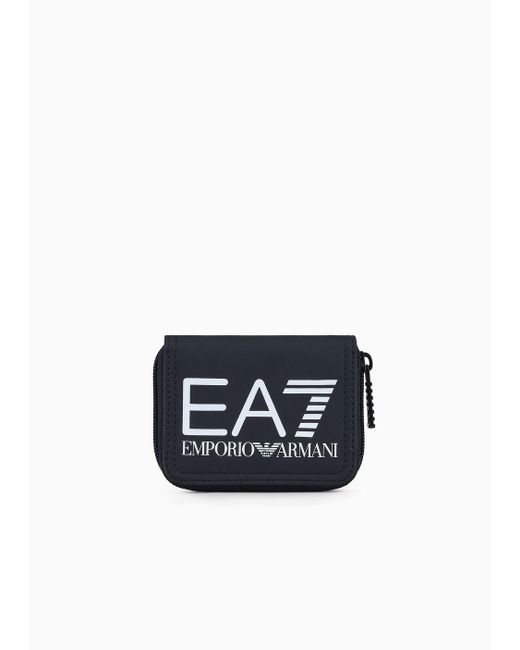 EA7 Black Portemonnaie Mit Maxi-logo