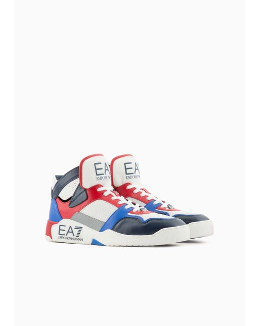 EA7 Blue New Basket Sneaker