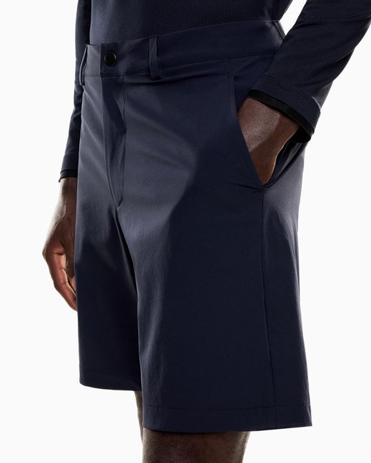 EA7 Blue Slim Fit Bermuda Shorts for men