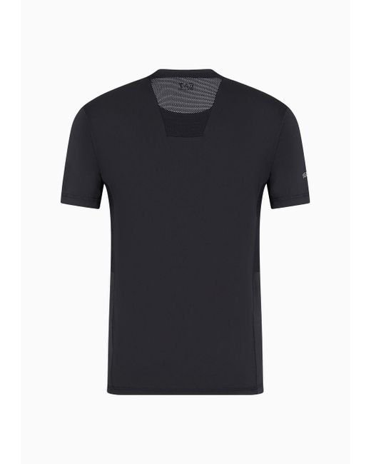 EA7 Black Dynamic Athlete T-shirt In Vigor7 Technical Fabric for men