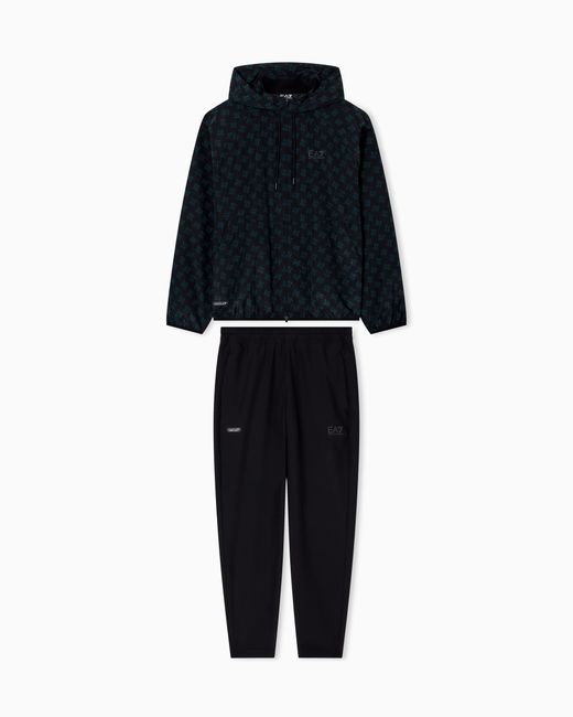 EA7 Dynamic Athlete Trainingsanzug Mit Print Aus Ventus7-Funktionsgewebe in Black für Herren