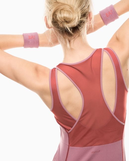 EA7 Pink Tennis Pro Dress