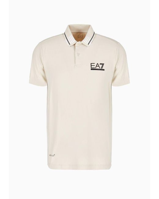 EA7 Golf Pro Poloshirt Aus Ventus7-funktionsgewebe in White für Herren