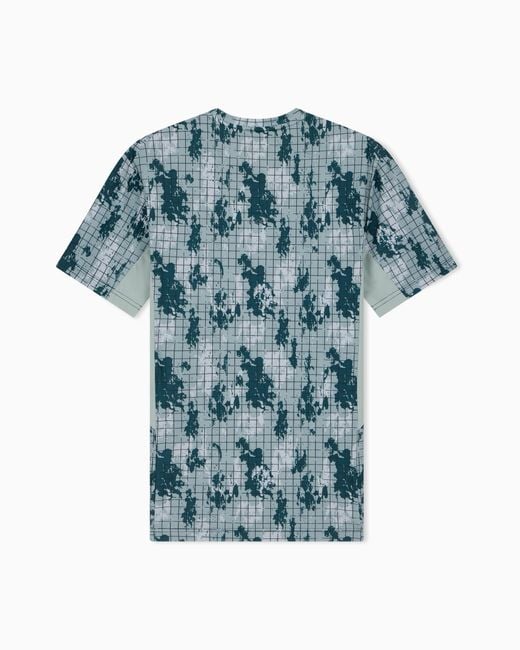 EA7 Blue Slim Fit T-Shirt Vigor 7 for men