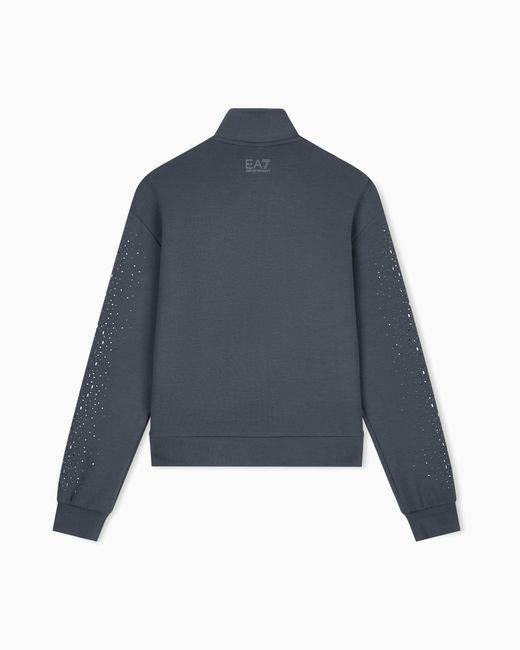 EA7 Blue Sweatshirt Precious Regular Fit
