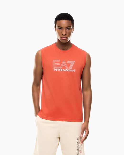 EA7 Red Visibility Tank Top for men