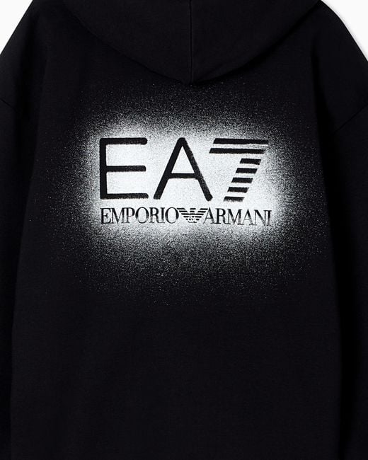 EA7 Blue Visibility Girl Stretch Cotton Tracksuit