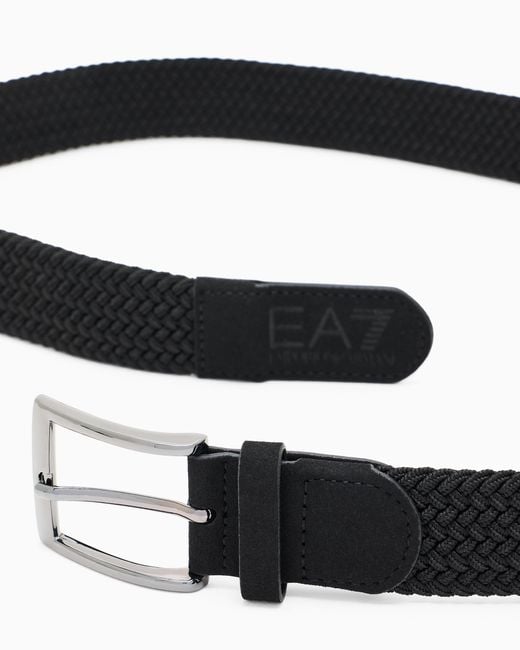 EA7 White Golf Pro Braided Belt