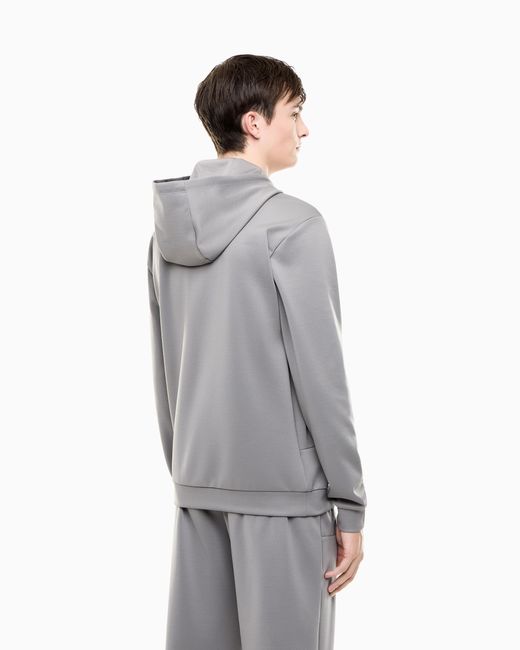 EA7 Gray Hoodie Lux Identity Regular Fit for men