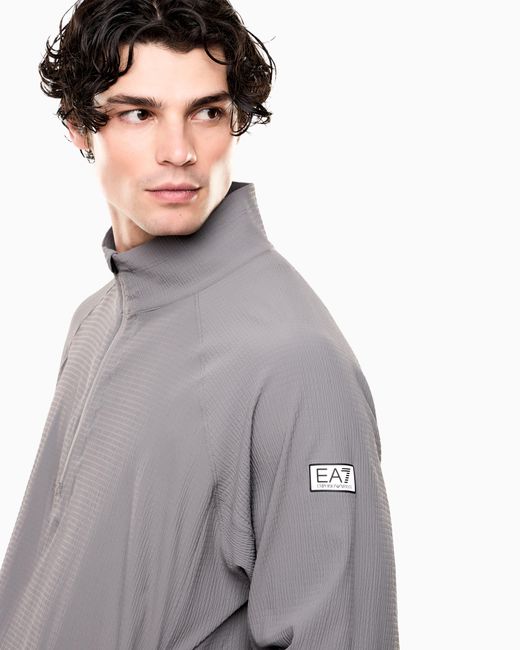 EA7 Gray Dynamic Athlete Sweatshirt for men