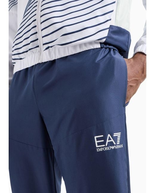 EA7 Blue Tennis Pro Tracksuit In Ventus7 Technical Fabric for men