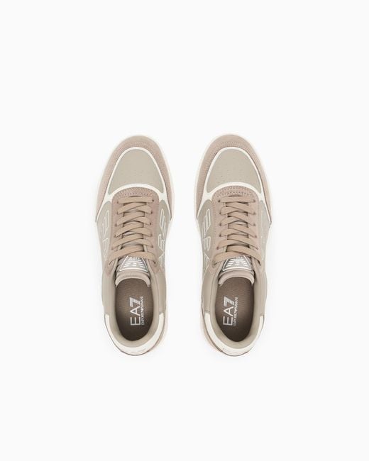 EA7 White High-Top Sneaker