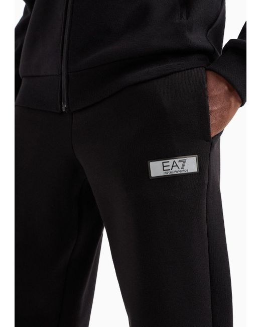 EA7 Black Dynamic Athlete Tracksuit In Natural Ventus7 Technical Fabric for men