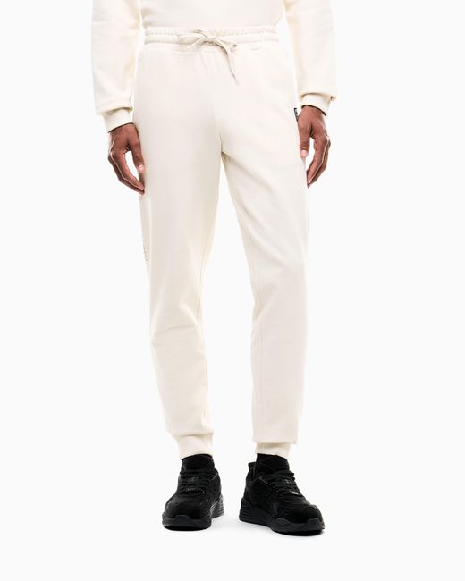 EA7 Natural Slim-Fit Trousers Logo Series for men