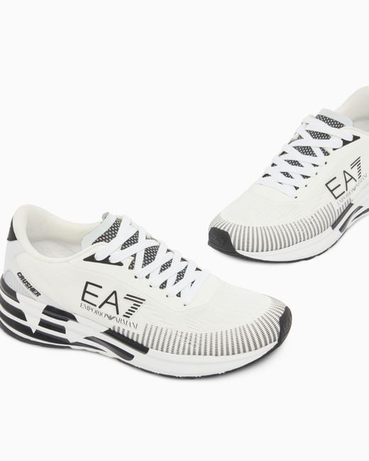 EA7 White Sneakers Crusher Distance