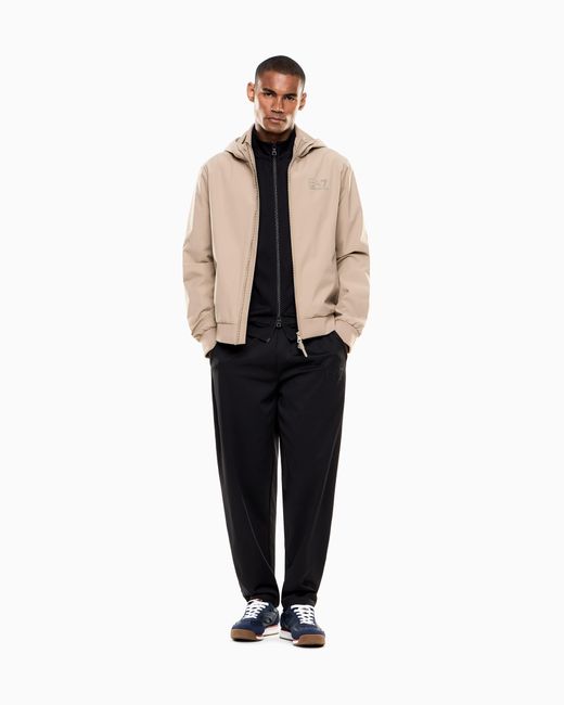 EA7 Natural Lux Identity Technical-Fabric Jacket for men
