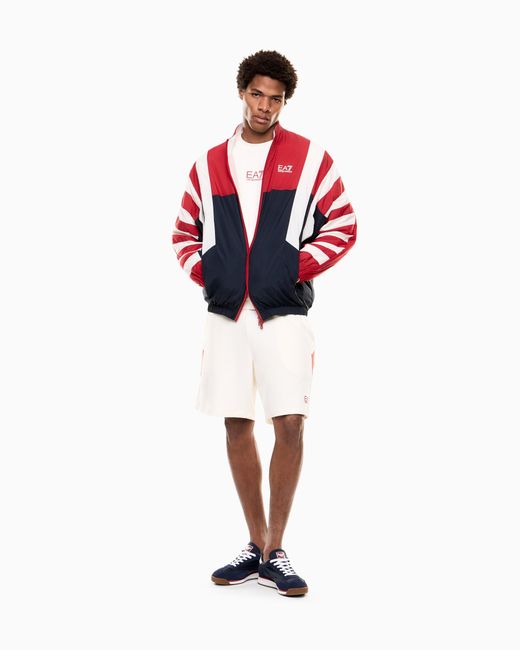 EA7 Red Summer Block Jacket for men