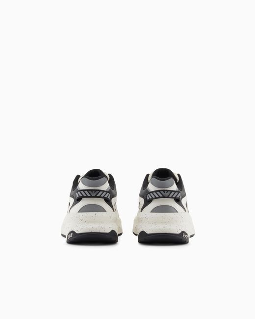 EA7 White Crusher Sonic Dart Sneakers