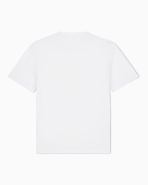 EA7 White T-Shirt Visibility Regular Fit for men