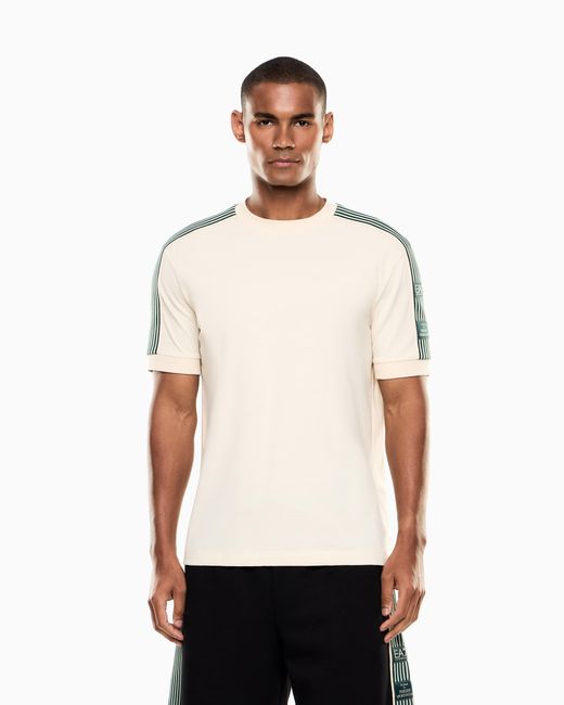 T-Shirt Logo Series Boy di EA7 in Natural da Uomo