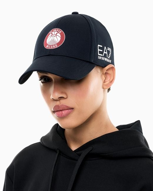 EA7 Blue Armani Olimpia Milano Baseball Cap