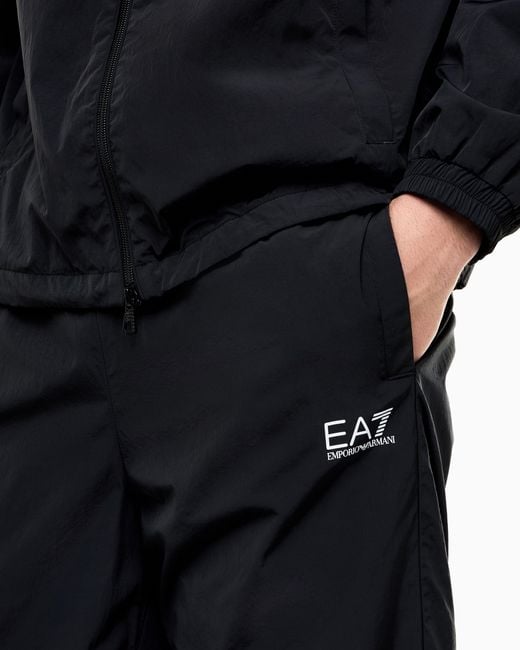 EA7 Blue Tracksuit Core Identity Oversized for men