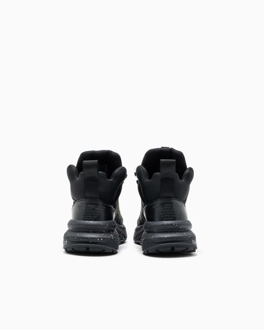 EA7 Black Boot Crusher Sonic Waterproof With Rubber Sole