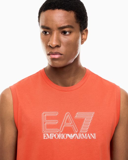 EA7 Red Visibility Tank Top for men