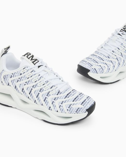 EA7 White Sneakers Infinity Neo With Rubber Sole