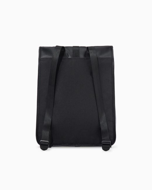 EA7 Blue Backpack With Outer Coating