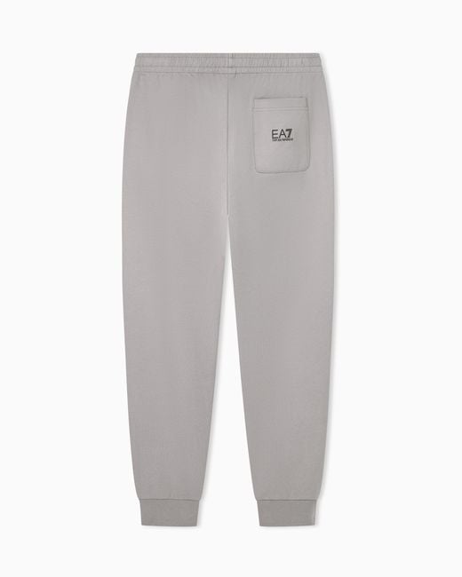 EA7 Gray Logo Joggers for men