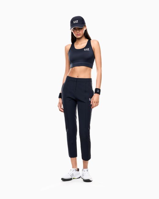 EA7 Blue Golf Pro Straight-Cut Trousers