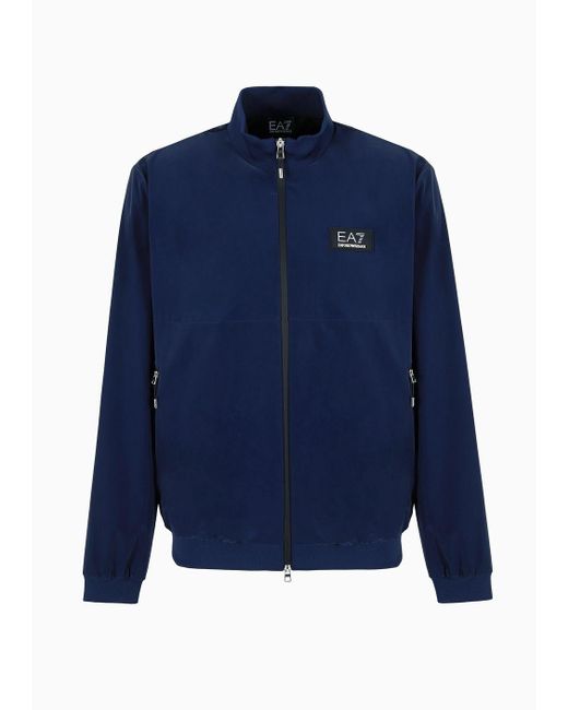 EA7 Blue Lux Identity Technical-fabric Sweatshirt for men