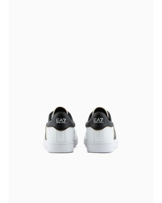 EA7 White Classic Sneakers