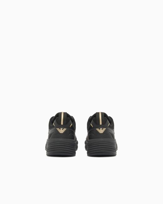 EA7 Black Sneakers Ace Runner New With Rubber Soles