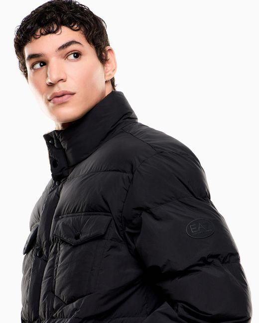Giacca Imbottita Con Fodera di EA7 in Blue da Uomo