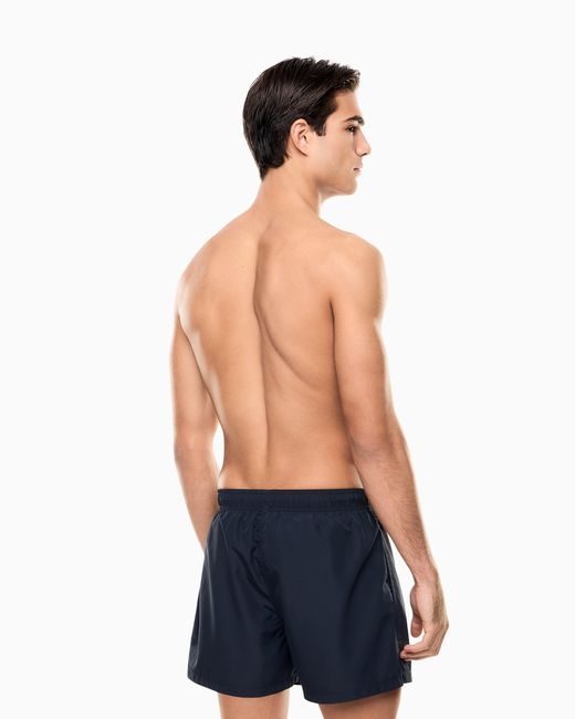 EA7 Blue Visibility Swim Trunks for men
