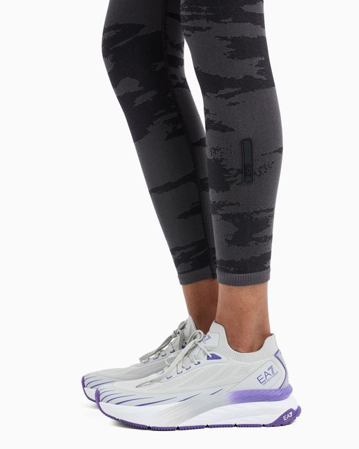 EA7 Gray Urban Escape Leggings Aus Technischem Stretchgewebe