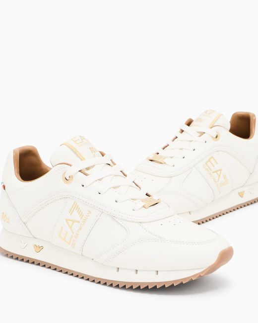 EA7 White And 10Th Anniversary Sneakers
